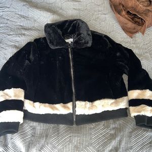 Faux fur lightweight coat. New with tags
